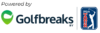 Powered by Golfbreaks logo negro
